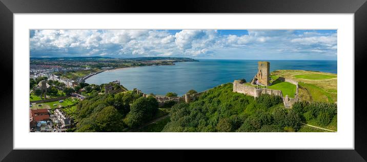 Scarboroughs North Bay Framed Mounted Print by Apollo Aerial Photography