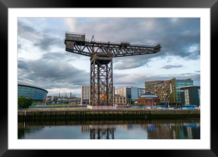 The Finnieston Crane Framed Mounted Print by Apollo Aerial Photography