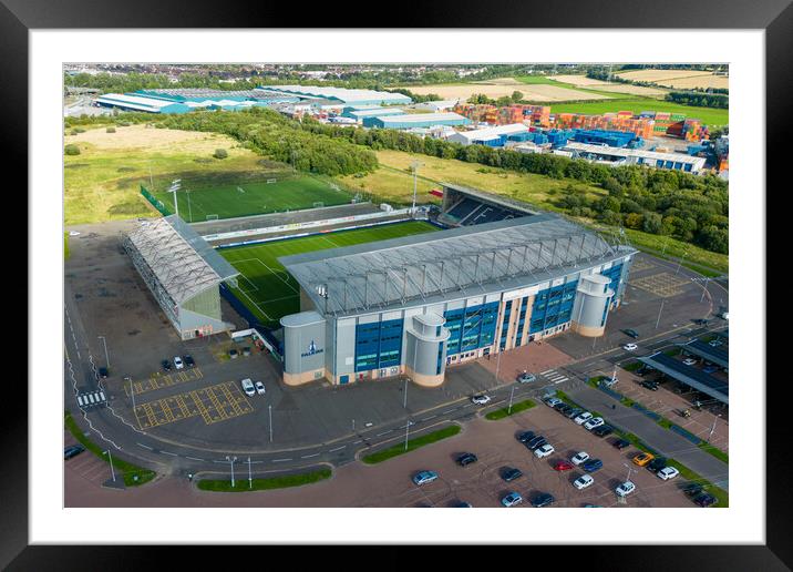 Falkirk Football Club Framed Mounted Print by Apollo Aerial Photography