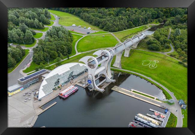 The Falkirk Wheel Framed Print by Apollo Aerial Photography