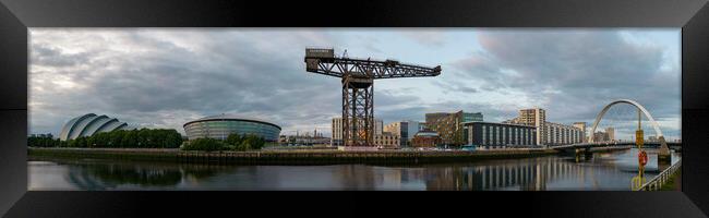 Glasgow Waterfront Panorama Framed Print by Apollo Aerial Photography