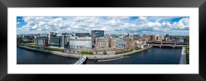 Glasgow City Skyline Framed Mounted Print by Apollo Aerial Photography