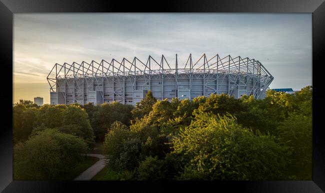 St James Park Newcastle Framed Print by Apollo Aerial Photography