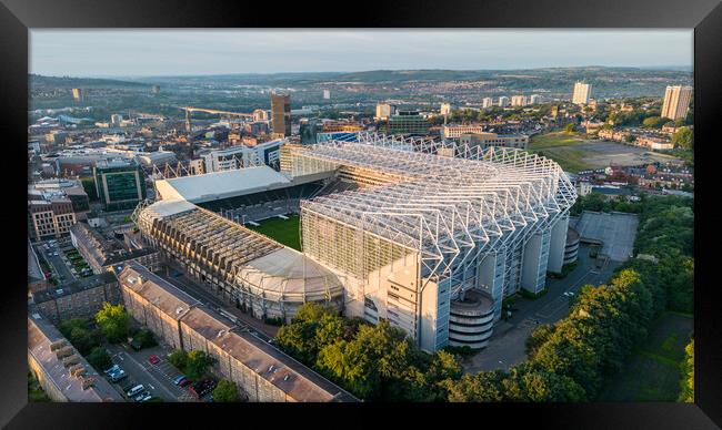 St James Park NUFC Framed Print by Apollo Aerial Photography