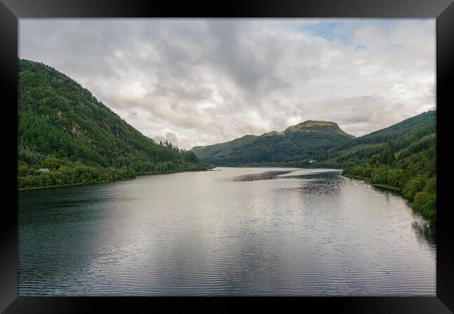 Loch Lubnaig Framed Print by Apollo Aerial Photography