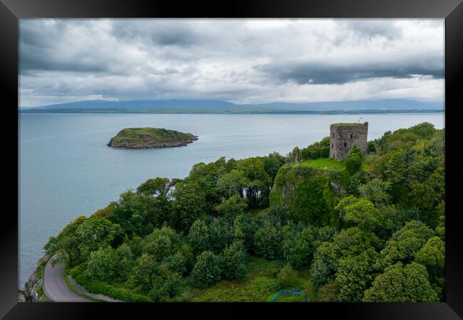 Dunollie Castle Framed Print by Apollo Aerial Photography