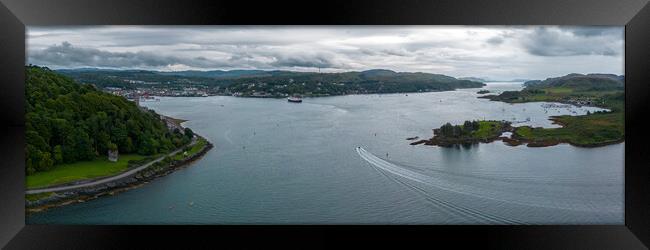 Entrance to Oban Framed Print by Apollo Aerial Photography