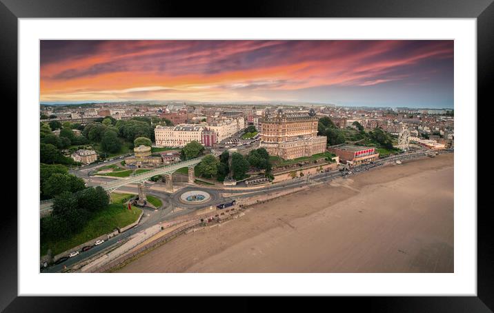 Scarborough Grand Hotel Framed Mounted Print by Apollo Aerial Photography