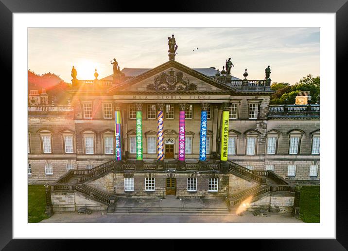 Wentworth Woodhouse Colours Framed Mounted Print by Apollo Aerial Photography