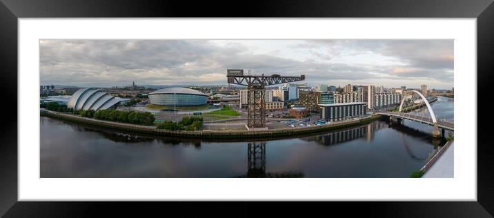 Glasgow Waterfront Framed Mounted Print by Apollo Aerial Photography