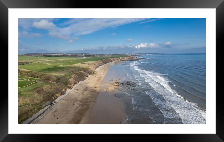 Seaham Glass Beach Framed Mounted Print by Apollo Aerial Photography