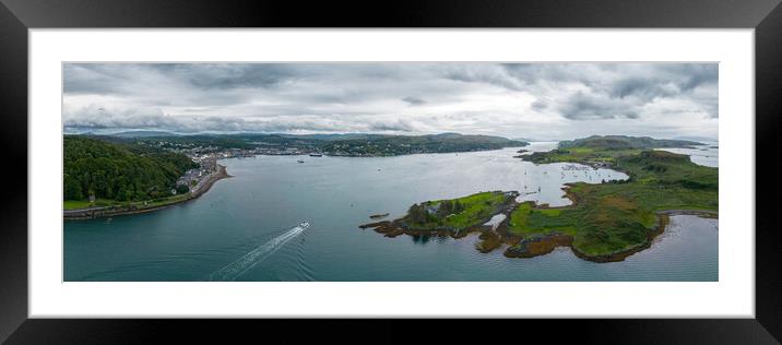 Entrance to Oban Framed Mounted Print by Apollo Aerial Photography