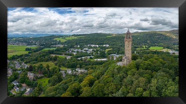 The Wallace Monument Framed Print by Apollo Aerial Photography