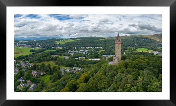The Wallace Monument Framed Mounted Print by Apollo Aerial Photography