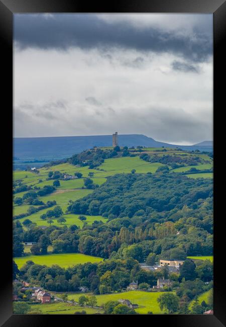 Castle Hill Storm Framed Print by Apollo Aerial Photography