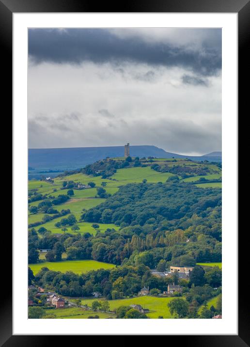 Castle Hill Storm Framed Mounted Print by Apollo Aerial Photography