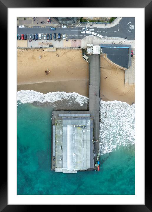 Cleethorpes Pier Summertime Framed Mounted Print by Apollo Aerial Photography