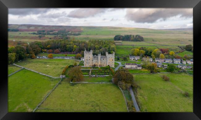 Bolton Castle Framed Print by Apollo Aerial Photography