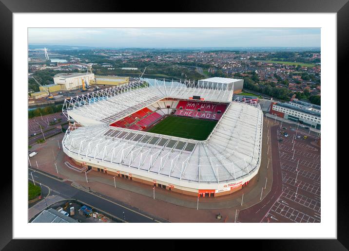 Ha Way The Lads Sunderland Football Club Framed Mounted Print by Apollo Aerial Photography