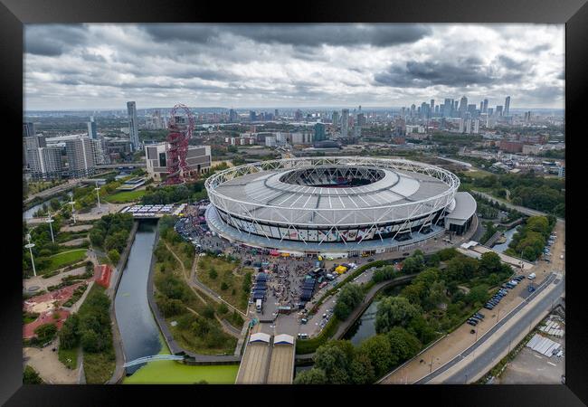The City of London Stadium Framed Print by Apollo Aerial Photography