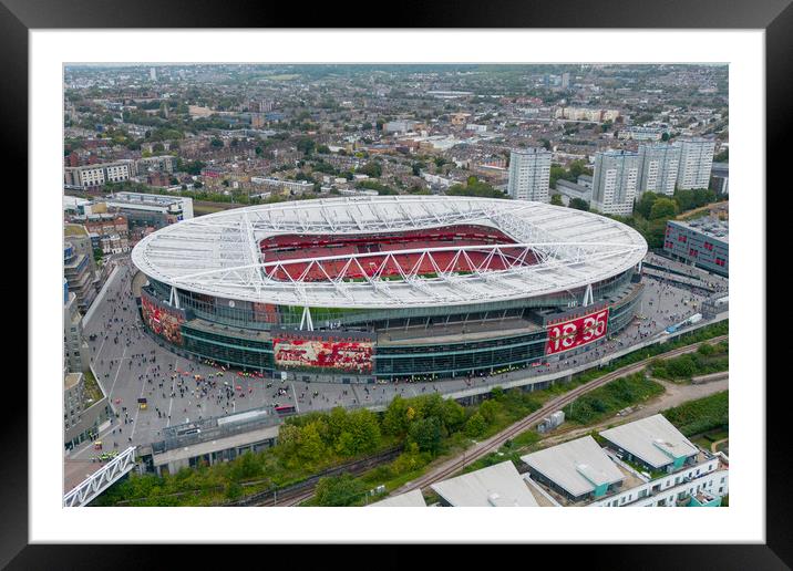 North London Is red Framed Mounted Print by Apollo Aerial Photography