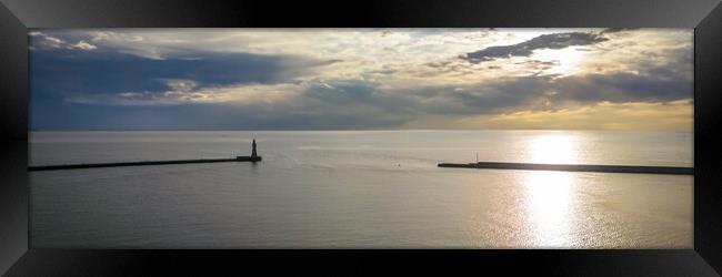 Roker at Dawn Framed Print by Apollo Aerial Photography