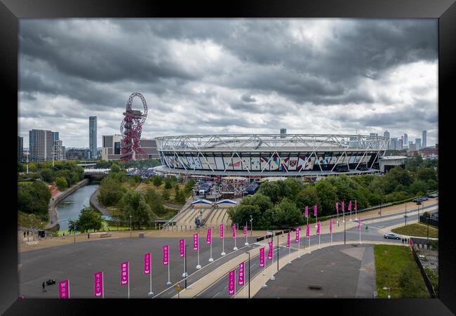 The City of London Stadium Framed Print by Apollo Aerial Photography