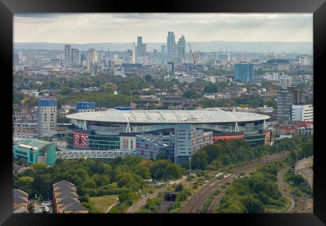 The Emirates Stadium Framed Print by Apollo Aerial Photography