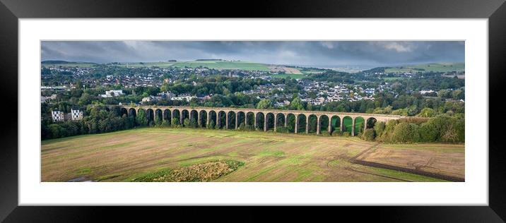 Penistone Viaduct Panorama Framed Mounted Print by Apollo Aerial Photography