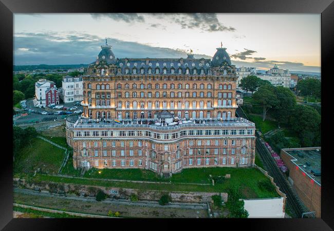 Scarborough Grand Hotel Framed Print by Apollo Aerial Photography