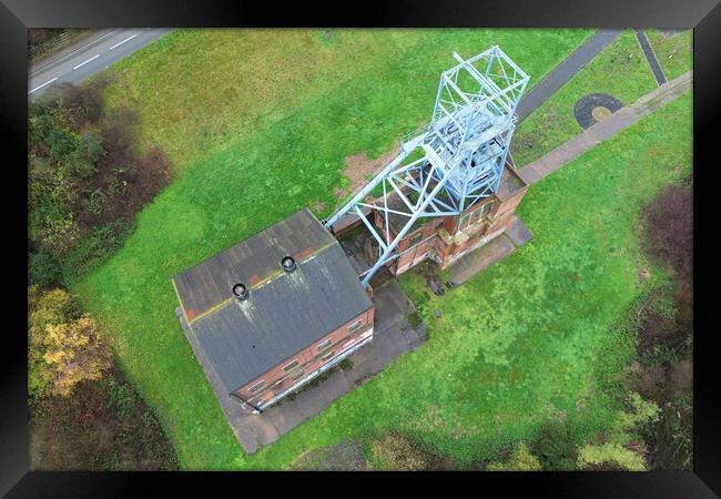 Barnsley Main Colliery Aerial View Framed Print by Apollo Aerial Photography