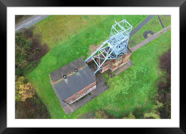 Barnsley Main Colliery Aerial View Framed Mounted Print by Apollo Aerial Photography