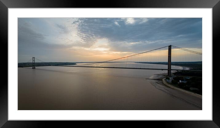 The Humber Bridge Framed Mounted Print by Apollo Aerial Photography