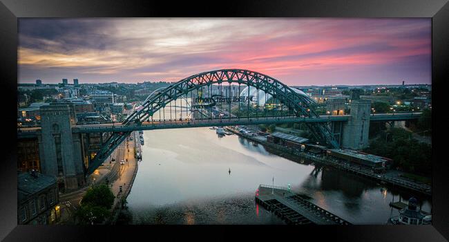 Tyne Bridge Framed Print by Apollo Aerial Photography