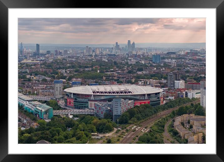 The Emirates London Backdrop Framed Mounted Print by Apollo Aerial Photography