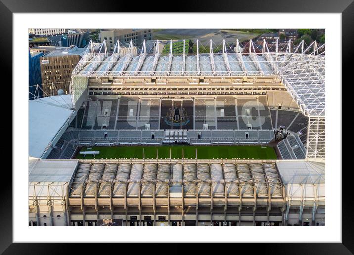 Newcastle United FC Framed Mounted Print by Apollo Aerial Photography