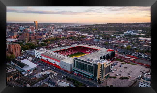 Bramall Lane Sheffield Framed Print by Apollo Aerial Photography