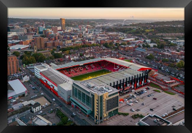 Bramall Lane City Views Framed Print by Apollo Aerial Photography
