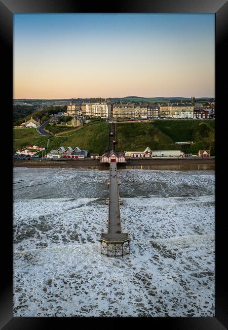 The Pier at Saltburn Framed Print by Apollo Aerial Photography