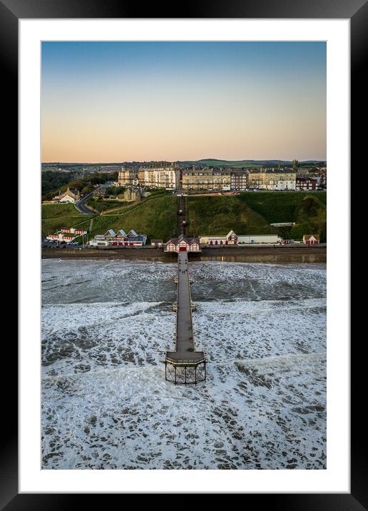 The Pier at Saltburn Framed Mounted Print by Apollo Aerial Photography