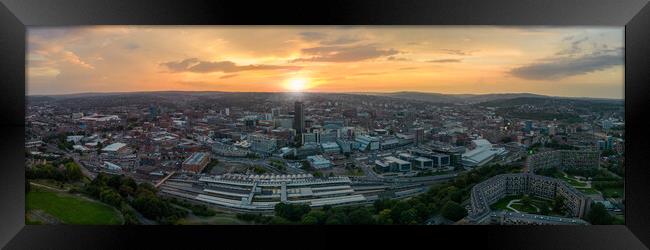 Sheffield City Skyline Framed Print by Apollo Aerial Photography
