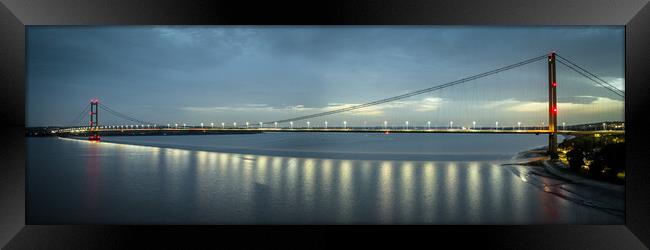 Humber Bridge Lights Framed Print by Apollo Aerial Photography
