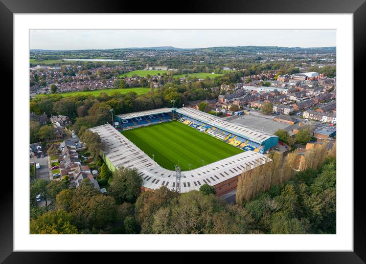 Gigg Lane Framed Mounted Print by Apollo Aerial Photography