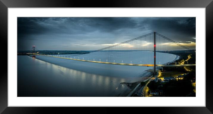 Bridge Over The Humber Framed Mounted Print by Apollo Aerial Photography