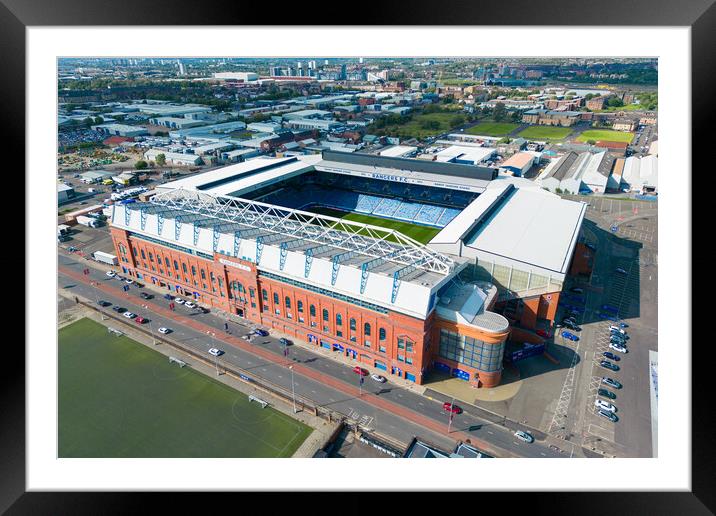 Ibrox Framed Mounted Print by Apollo Aerial Photography