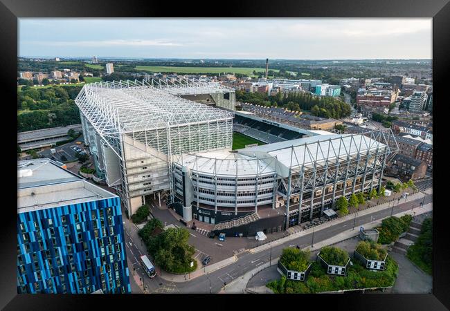 Newcastle United Framed Print by Apollo Aerial Photography