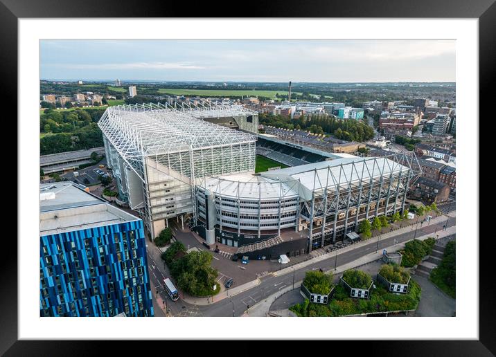 Newcastle United Framed Mounted Print by Apollo Aerial Photography