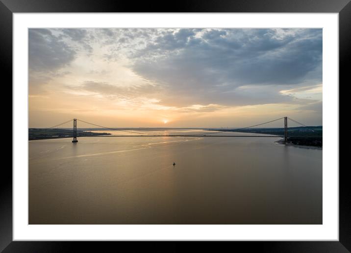 Humber Sunset Framed Mounted Print by Apollo Aerial Photography