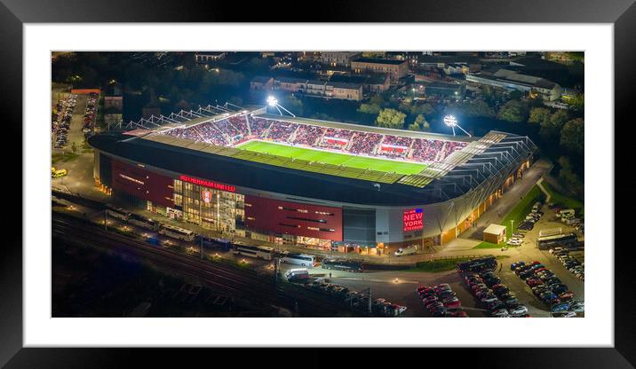 The New York Stadium Framed Mounted Print by Apollo Aerial Photography