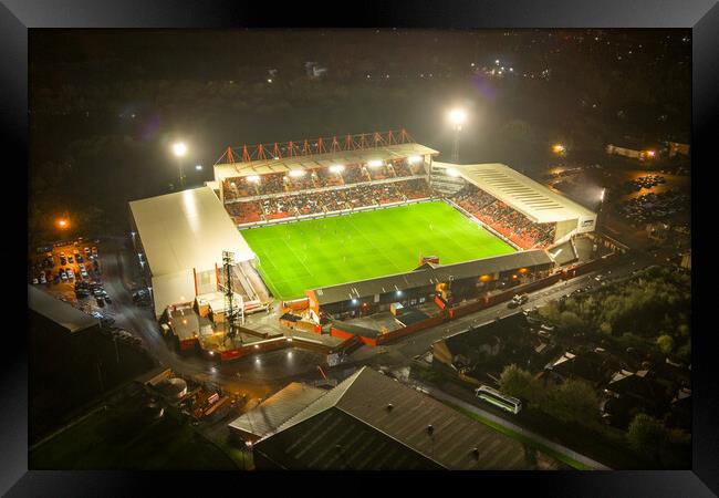 Oakwell Barnsley FC Framed Print by Apollo Aerial Photography